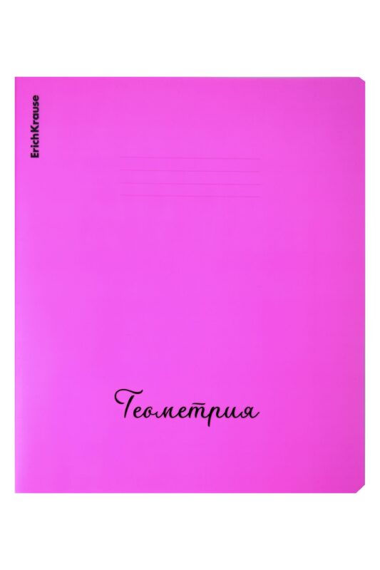 Тетрадь 48л кл. ТЕМА "Neon. Геометрия" пласт.обл., ассорти, ErichKrause