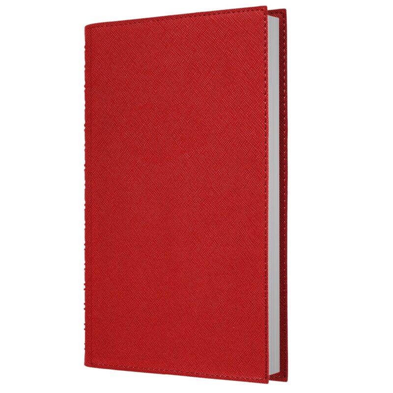 Ежедневник недат. А5 152л "Today. Красный" , интегр.переплет, иск.кожа, евроспираль, карман, петля д/ручки, тонир.блок, ляссе, инд.уп