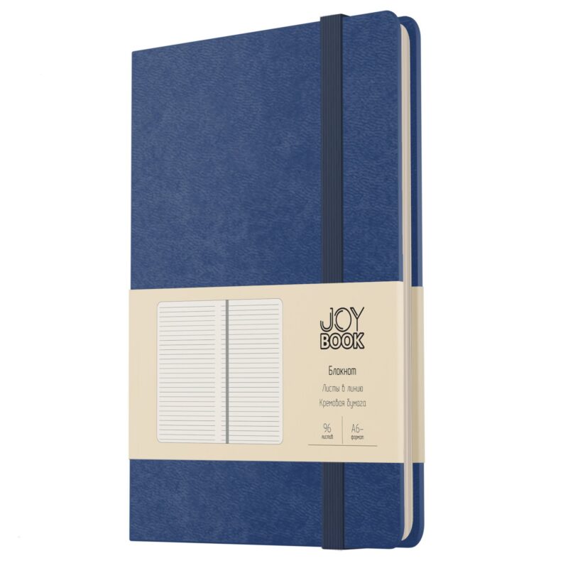 Записная книжка А6- 96л лин. "JOY BOOK. Летние сумерки" 7БЦ., иск.кожа, тонир.форзац, тонир.блок, скругл.углы, сшит.блок, ляссе, резинка, карман на задн.форзаце