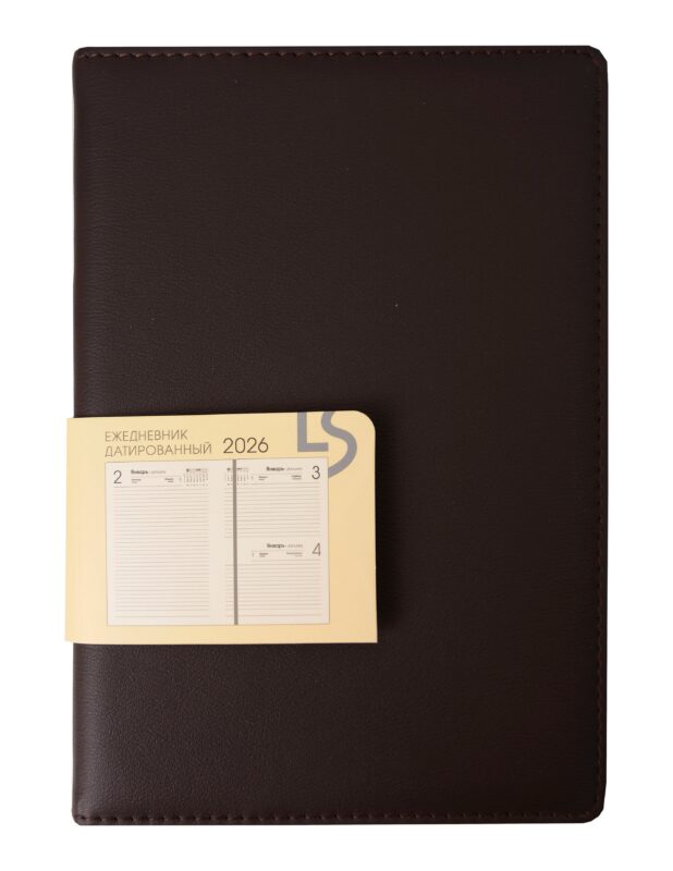 Ежедневник датированный 2026 год, А5, 176 листов, "Maple", коричневый