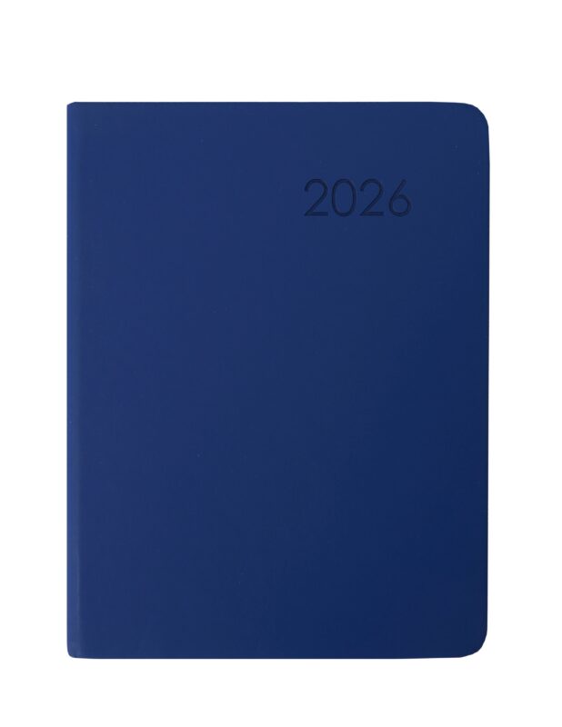 Ежедневник датированный 2026 год, А6, 176 листов, "Paragraph", синий, Soft Touch