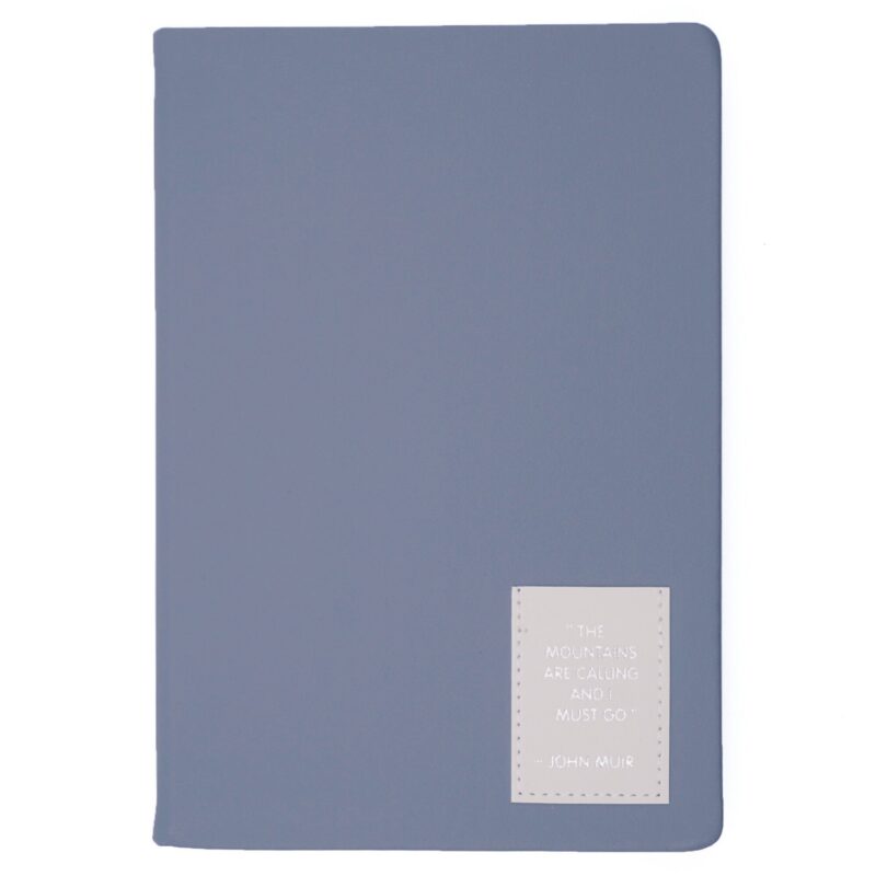 Ежедневник недат. А5 152л "NUANCES" дымка, 7Б, иск.кожа, тв.переплет, тонир.блок, нашивка с тисн.фольгой, скругл.углы, ляссе, инд.уп