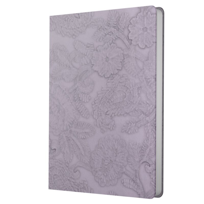 Ежедневник недат. А5 152л "JADE" фиалковый, 7Б, иск.кожа с текстурой, тв.переплет, тонир.блок, скругл.углы, 2 ляссе, инд.уп