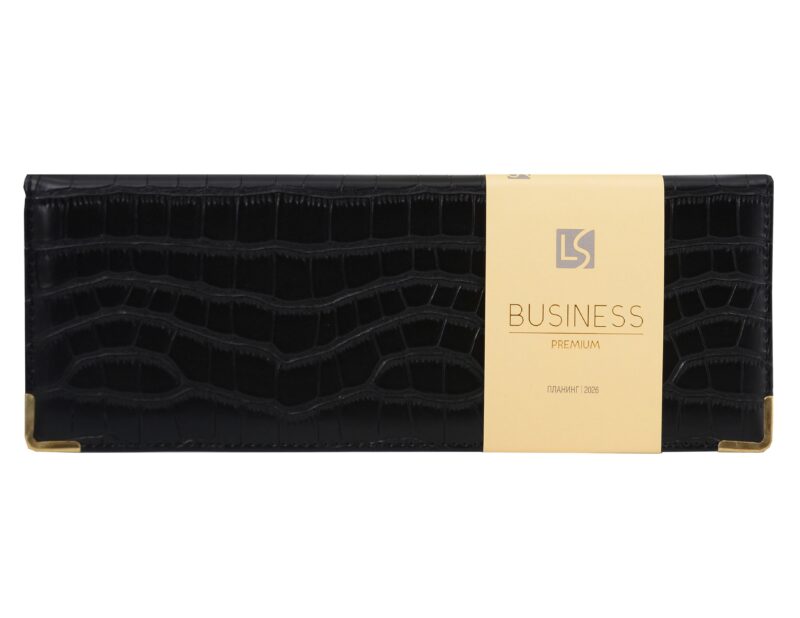 Планинг датированный 2026 год, 56 листов "Business Premium. Impact", черный, искусственная кожа