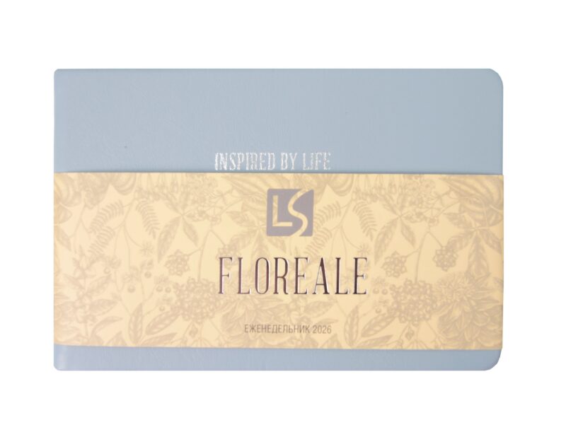 Еженедельник датированный 2026 год, 64 листа, 160х105 "Floreale. Smoky Sky", карманный