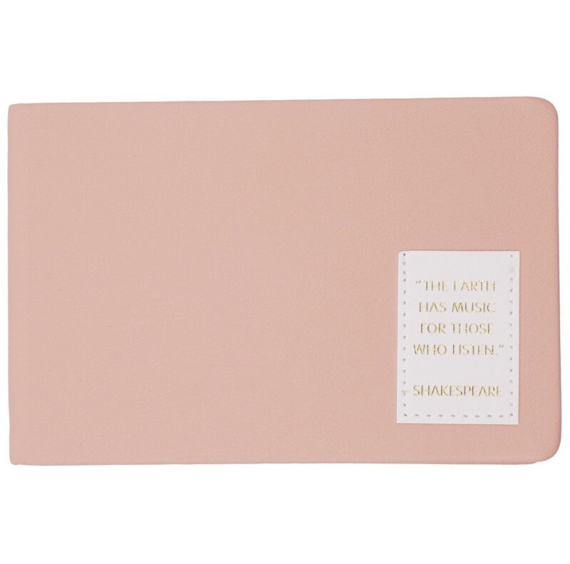 Еженедельник недат. 64л 160х105 "NUANCES" персик, 7Б, иск.кожа, тв.переплет, тонир.блок, нашивка с тисн.фольгой, скругл.углы, ляссе, инд.уп