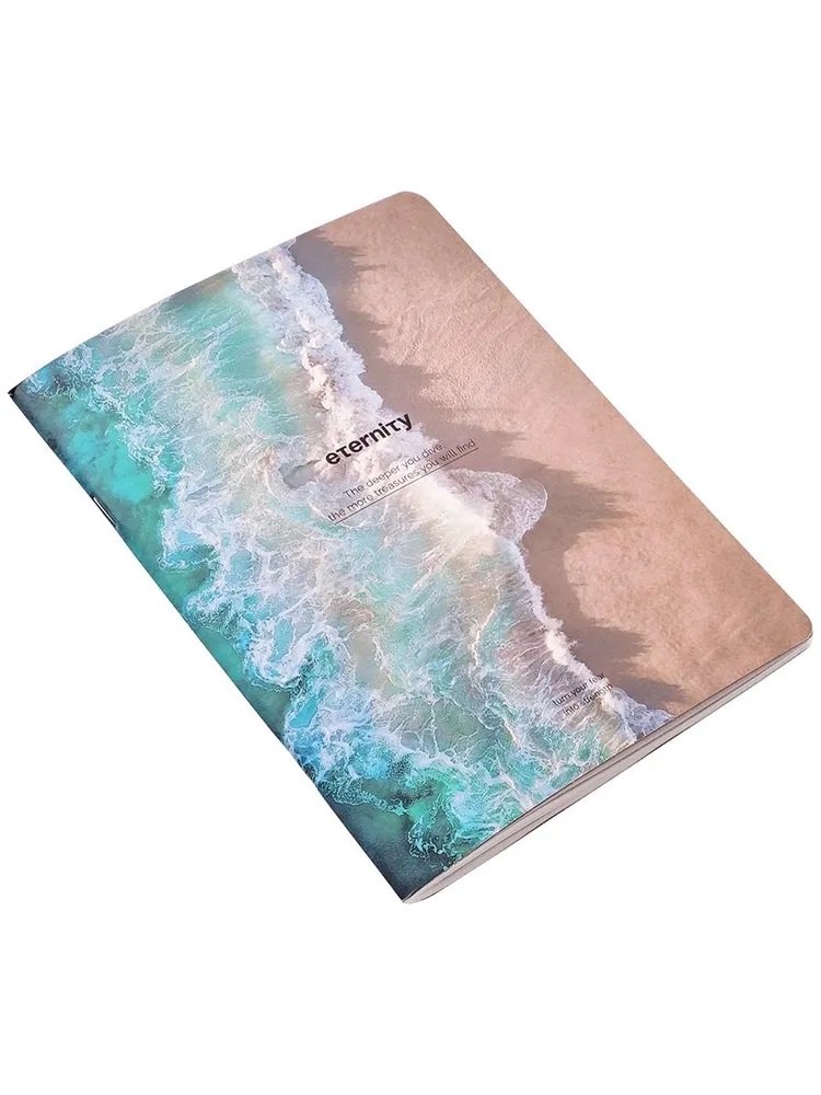 Тетрадь 48л кл. "Ocean", вечность, карт.обл., микротекстурирование, ламинация, скрепка