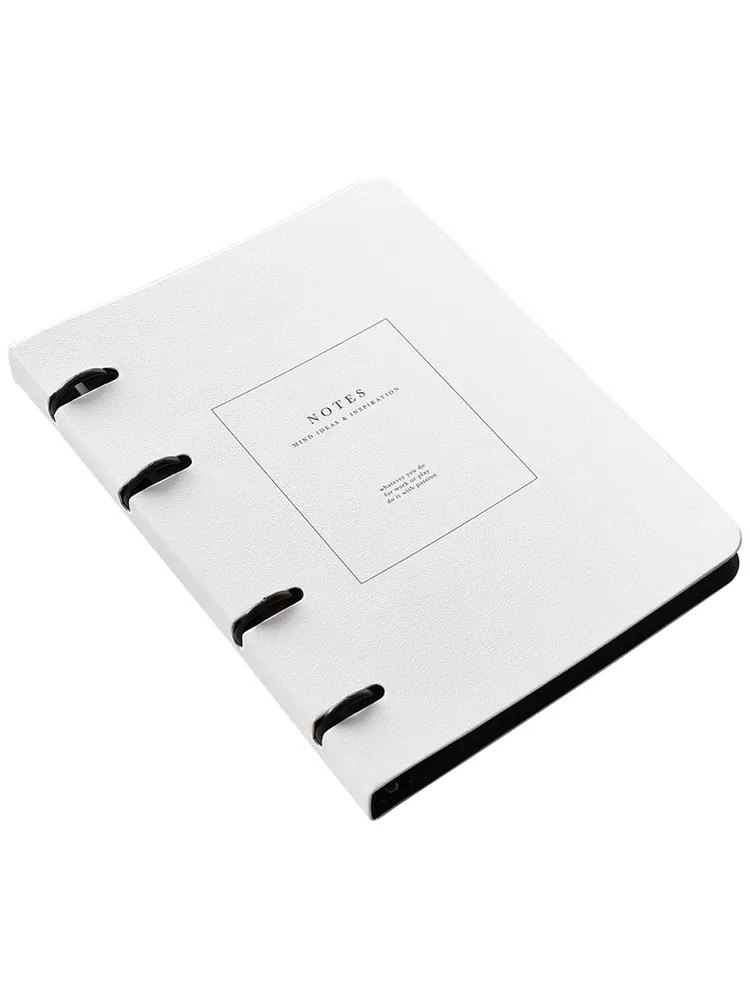 Тетрадь 80л кл. "Notes", белый, на кольцах, мел.картон, микротекстурирование, ламинация