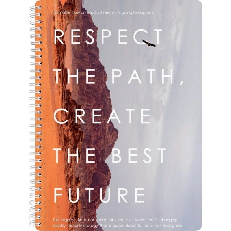 Тетрадь А4 96л кл. "Freedom", долина, карт.обл., микротекстурирование, ламинация, спираль