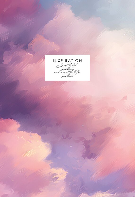 Ежедневник недат. А5 128л "ЛЕГЕНДА. Розовый расвет" интегр.переплет, ламинация Soft Touch, офсет