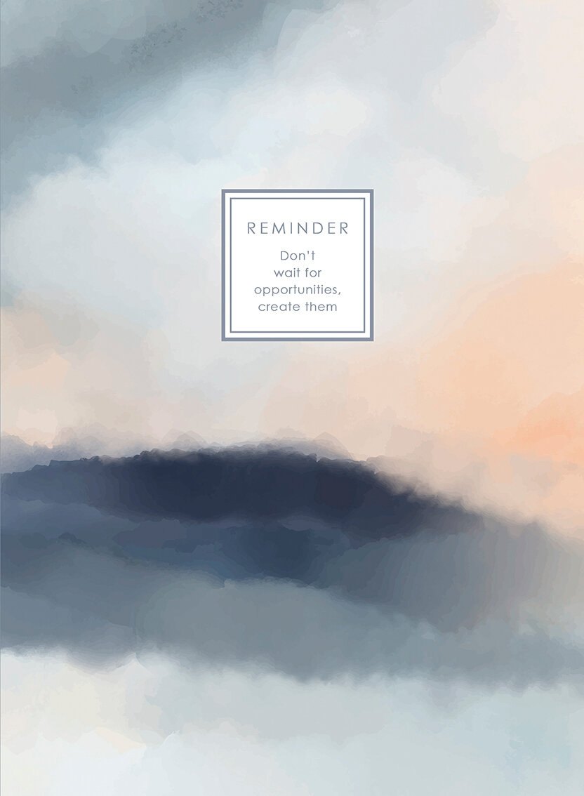 Книга для записей А4 100л кл. "CLASSIC. Туманность" 7БЦ, глянц.лам, сшитый блок, офсет