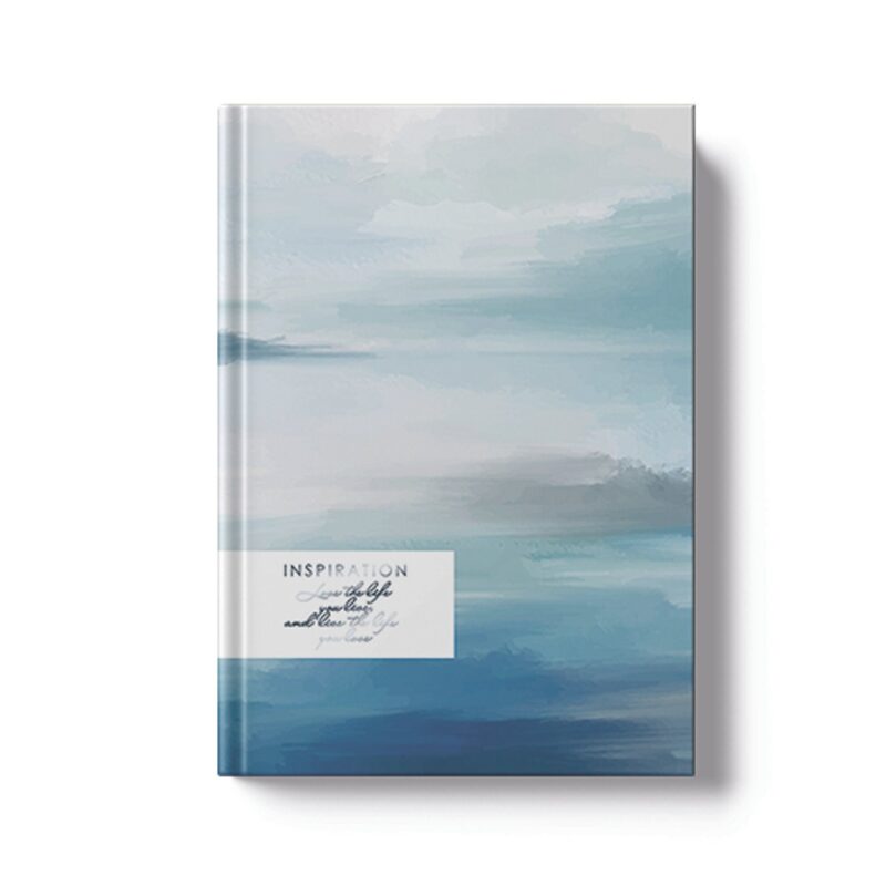 Книга для записей А5 128л кл. "ГРЕЗЫ. О море" интегр.переплет, ламинация Soft Touch, тисн. Фольгой "Голография", офсет