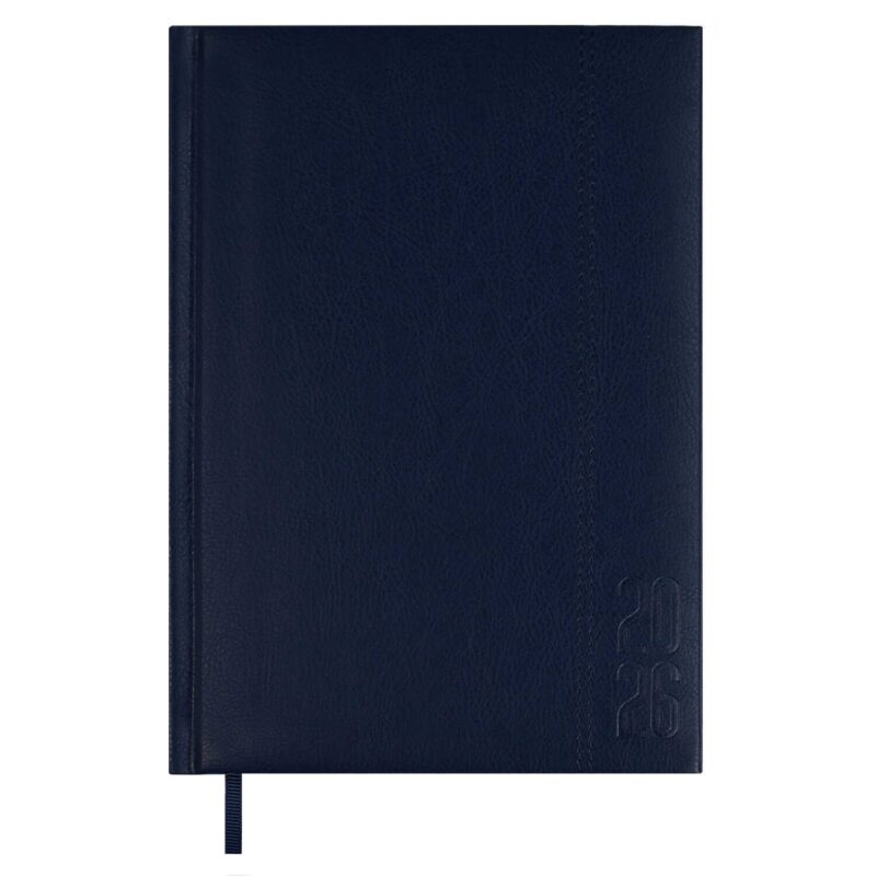 Ежедневник датированный 2026 год, А5, 176 листов, "Наппа", синий