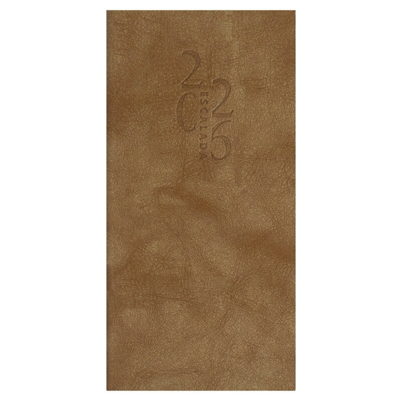 Еженедельник датированный 2026 год, 64 листа, 80х165 мм "Тиволи глосс", бежевый