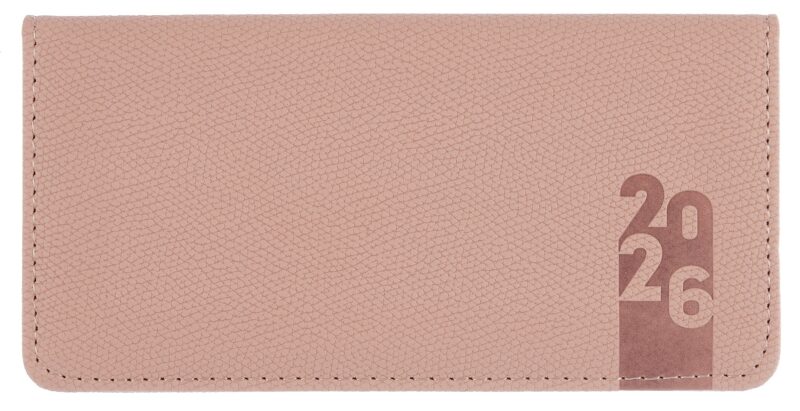 Планинг датированный 2026 год, 64 листа, 170х88 мм "Джут", бежевый, кожзам