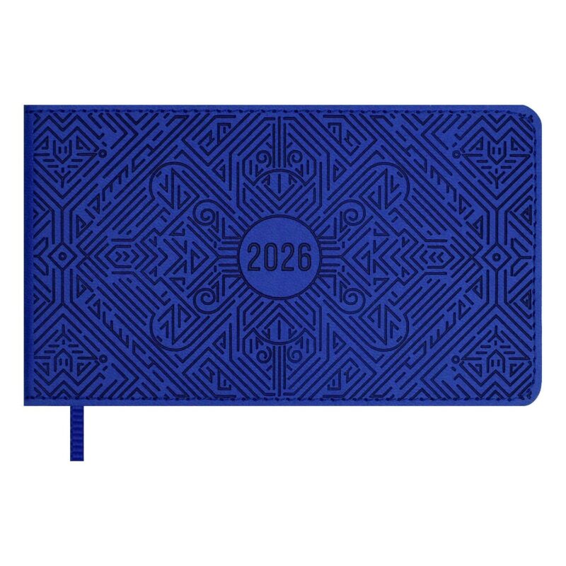 Еженедельник датированный 2026 год, 64 листа, 150x87 мм "Виннер", синий