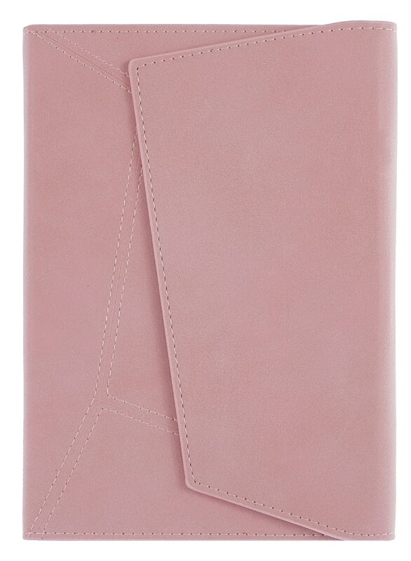 Ежедневник недат. А5 120л "Спилок делавэ" розовый, кожзам, тв. переплет, зеркало и пилка на оборотн.стороне магнит.клапана, петля для ручки, закругл.углы, офсет, ляссе, подар.карт.коробка с ПВХ-крышкой