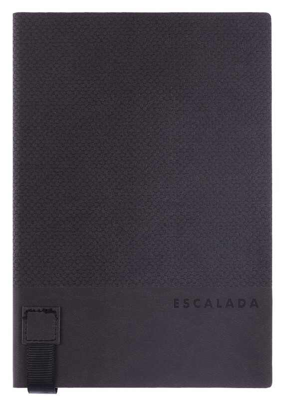 Ежедневник недат. А5 160л "Виннер" черный, кожзам, мягк. переплет, блинт.тисн, офсет, справ.мат-лы, ляссе с аппликацией, инд.уп