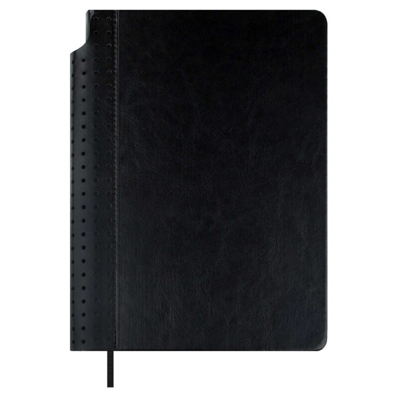 Ежедневник недатированный "Сариф" чёрный, формат А5, 160 л., твёрдый переплёт, искусственная кожа, ESCALADA, перфорация
