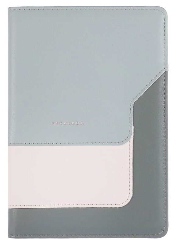 Ежедневник недат. А5 160л "Лайка" белый, кожзам, тв.переплет, обл.поролон, тиснение фольгой, офсет, ляссе