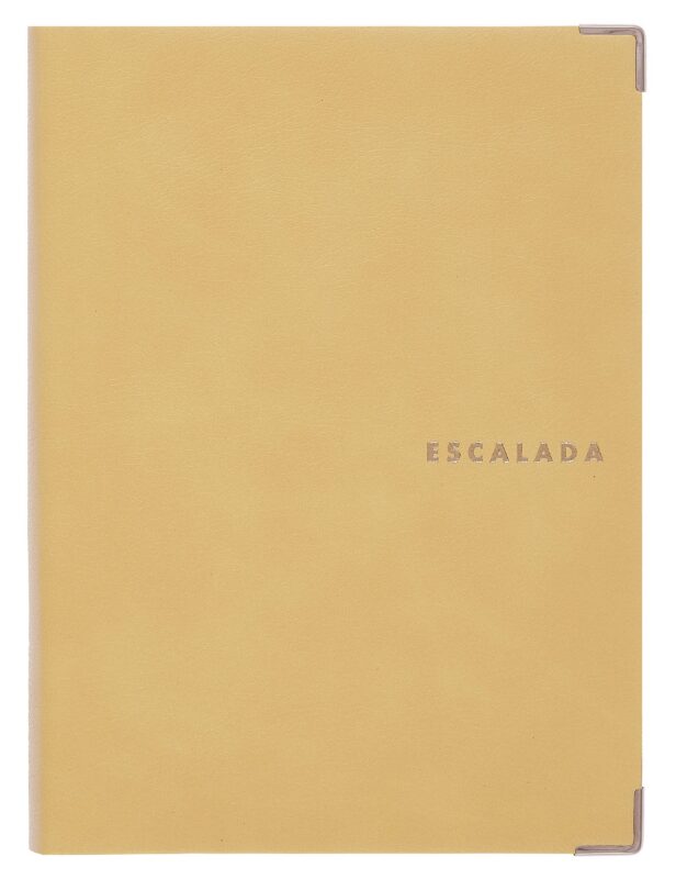 Ежедневник недат. А6+ 160л "Анро" желтый, кожзам, интегр.переплет, тисн.фольгой, металл.уголки, закругл.углы, офсет, справ.мат-лы, ляссе, инд.уп