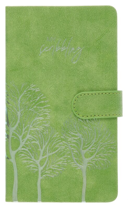 Ежедневник недат. А6+ 120л 110x190 "Тиволи" зеленый, кожзам, тв.переплет, тисн.фольгой, магнит.клапан, офсет, загругл.углы, справ.мат-лшы, ляссе, инд.уп