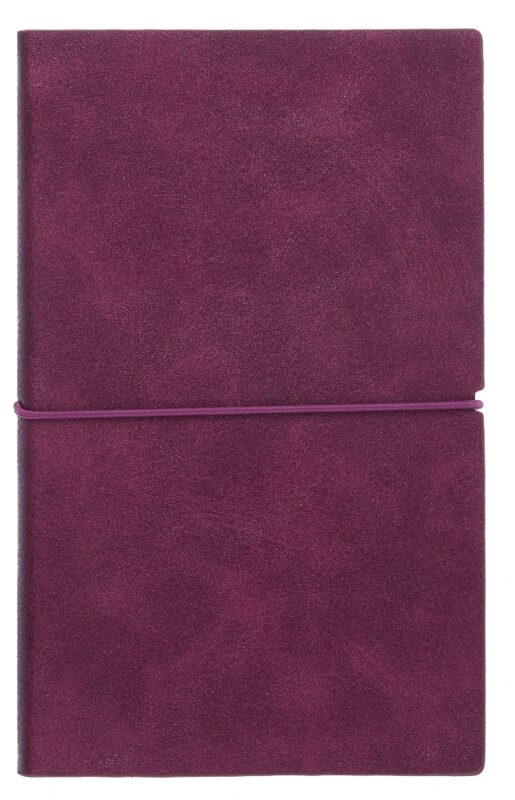 Ежедневник недат. А6+ 122x193 мм 120л "Наппа металлик" бордовый, кожзам, мягк.переплет, застёжка-резинка,офсет, ляссе