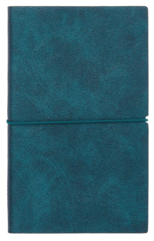 Ежедневник недат. А6+ 122x193 мм 120л "Наппа металлик" зеленый, кожзам, мягк.переплет, застёжка-резинка,офсет, ляссе