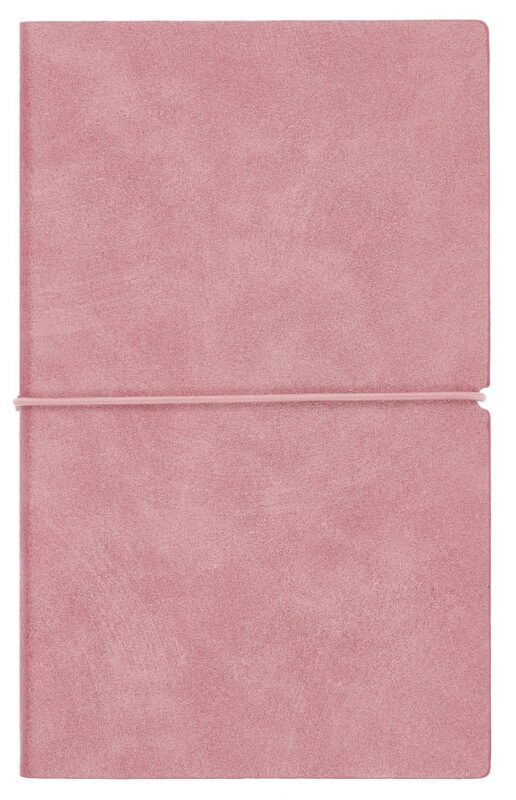 Ежедневник недат. А6+ 122x193 мм 120л "Наппа металлик" розовый, кожзам, мягк.переплет, застёжка-резинка,офсет, ляссе