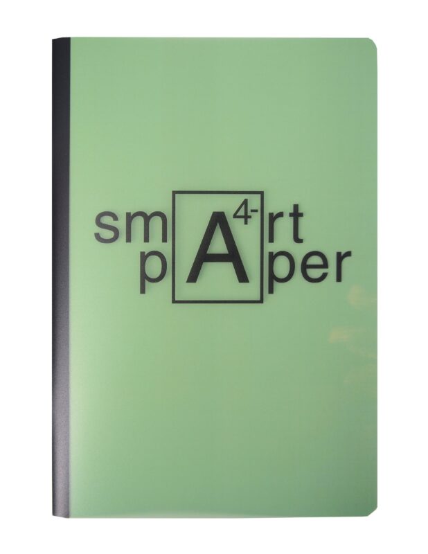 Тетрадь А4- 60л кл. "Simply. Мятный" скрепка, прозр.пластик с печатью, скр.углы, инд.уп.