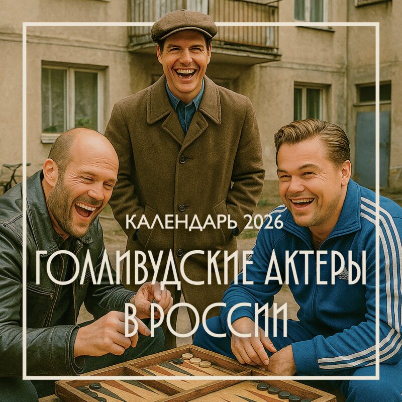 Календарь 2026г 300*300 "Голливудские актеры в России" настенный, на скрепке