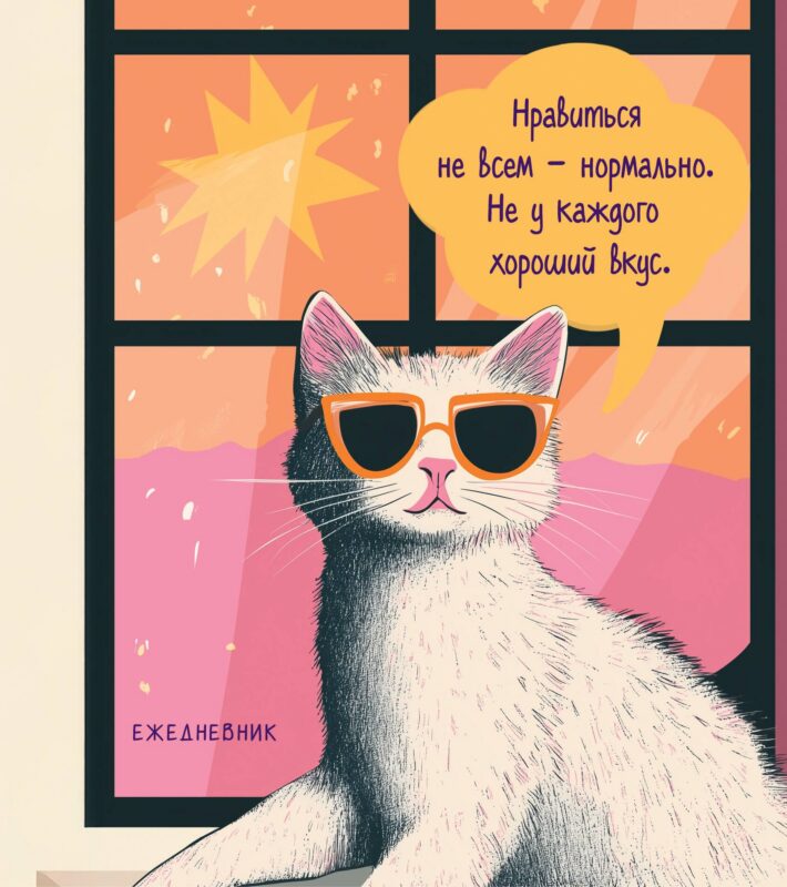 Ежедневник недат. А5 72л "Дерзкая киса. Нравиться не всем - нормально"