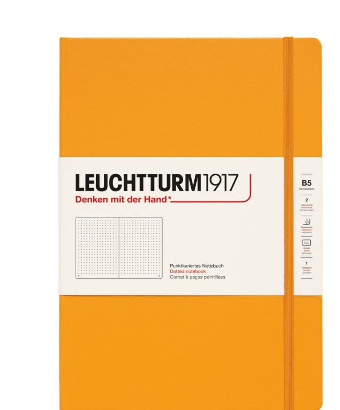 Книга для записей B5, 109 листов в точку "Composition", твердая обложка, Восходящее Солнце, Leuchtturm1917