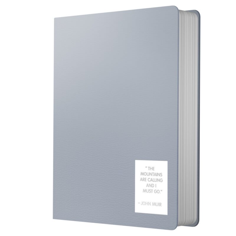 Записная книжка А6+ 136л кл. "NUANCES. Дымка" 7БЦ, иск.кожа, нашивка, скругл.углы, ляссе