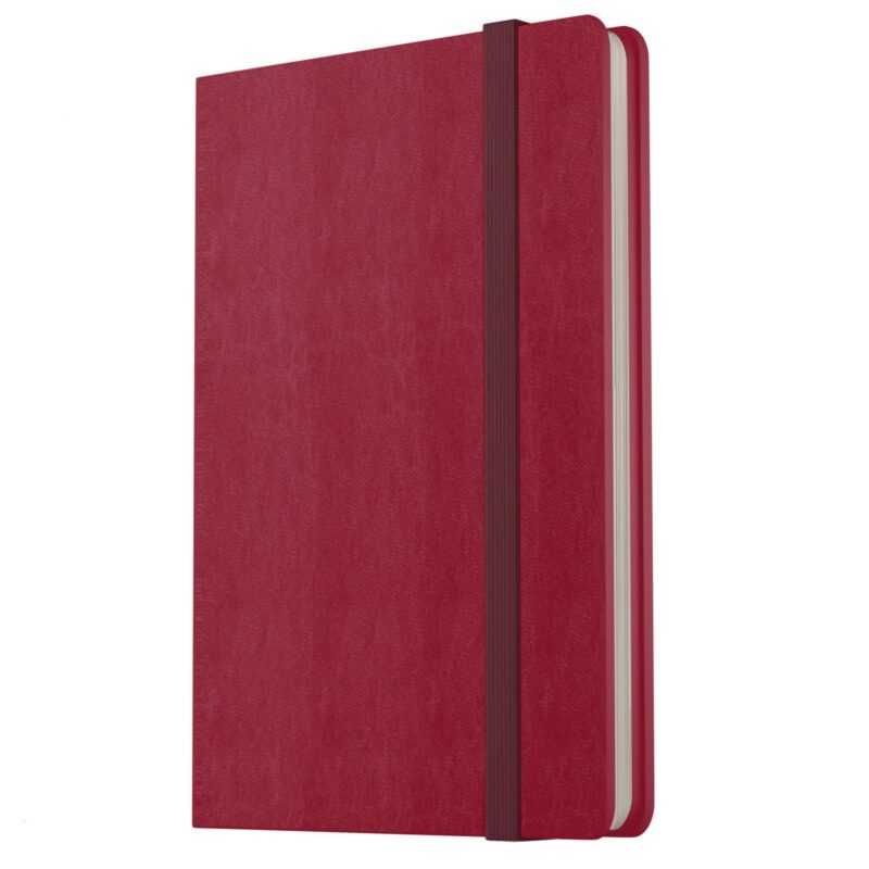 Записная книжка А7 80л лин. "Joy Book. Пряное вино" иск.кожа, тонир.блок, скругл.углы, ляссе, резинка, карман на задн.форзаце