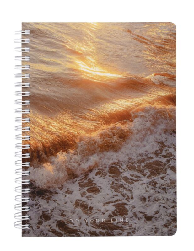 Еженедельник недат. А5 166л "DoYourLine. Волны планов" тв. обл., гребень