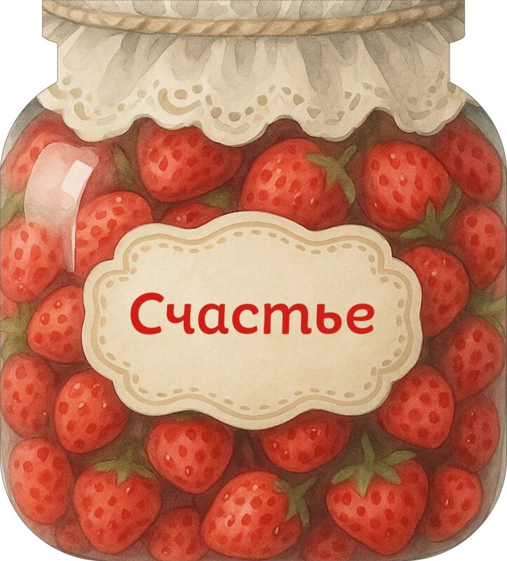 Записная книжка 145*155 64л "Банка счастья. Варенье. Счастье в банке на каждый день"