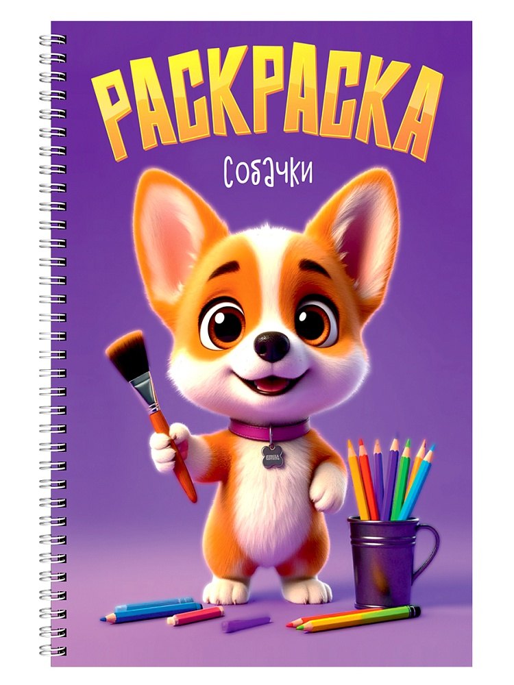 Раскраска. Собачки