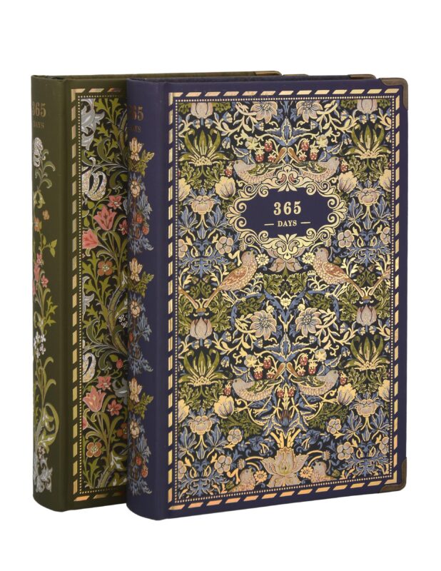 Книга для записей А5 192л нелин. "У.Моррис" тверд.обл., крафт, ассорти