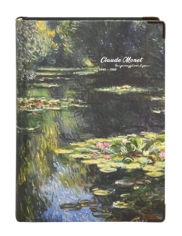 Книга для записей А5 248л "К. Моне" тверд.обл., цв.срез, 120г/м2, ассорти