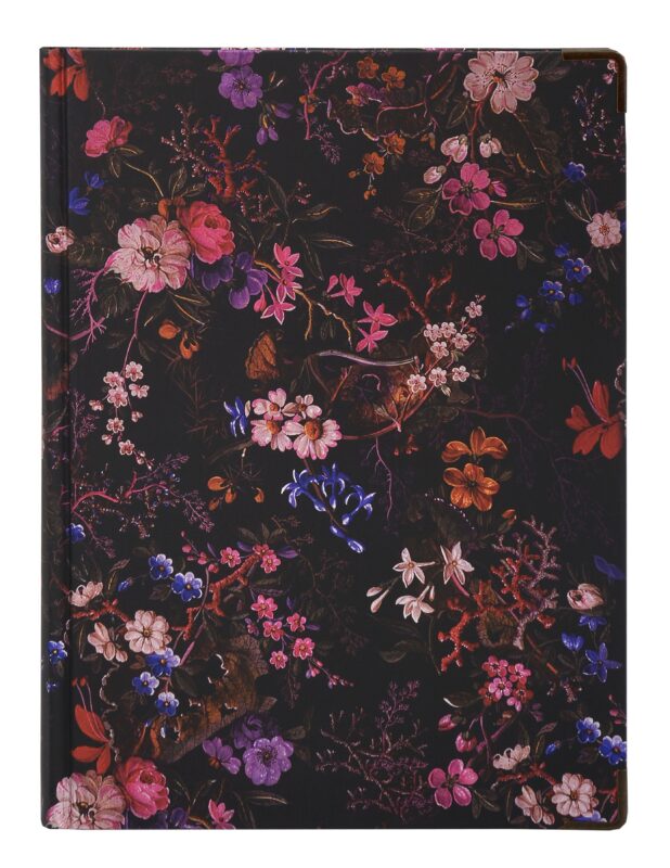 Книга для записей А5 82л нелин. "Flowers" тверд.обл., 180г/м2