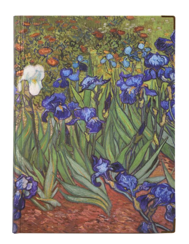 Книга для записей А5 82л нелин. "Ван Гог. Ирисы" тверд.обл., 180г/м2