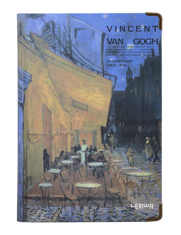 Книга для записей А5 "Ван Гог. Ночная терраса кафе" тверд.обл., вн.блок с дизайном