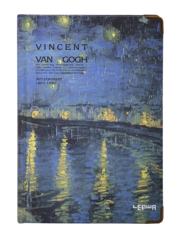 Книга для записей А5 "Ван Гог. Звездная ночь над Роной" тверд.обл., вн.блок с дизайном