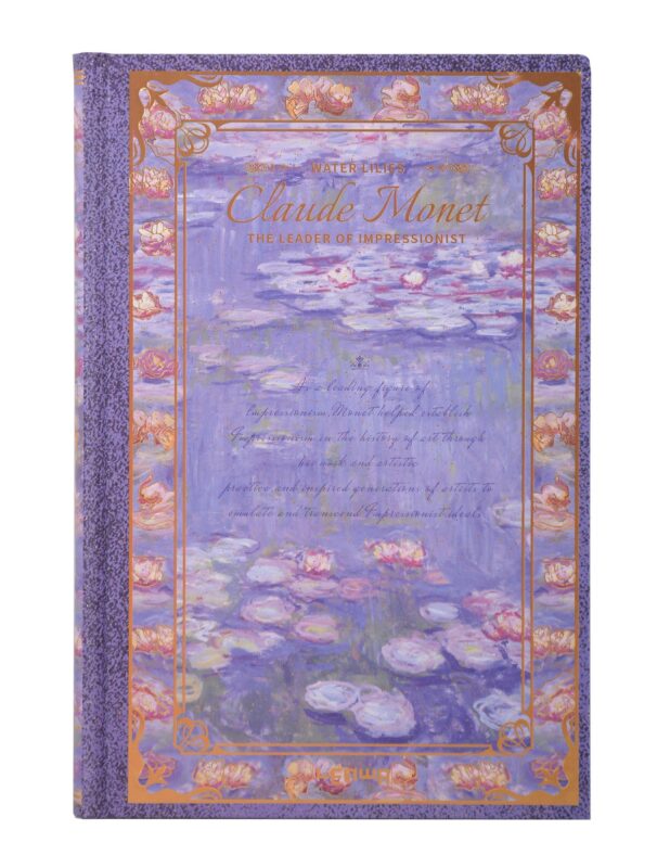 Книга для записей А5 "К. Моне. Водяные лилии" тверд.обл., тиснение