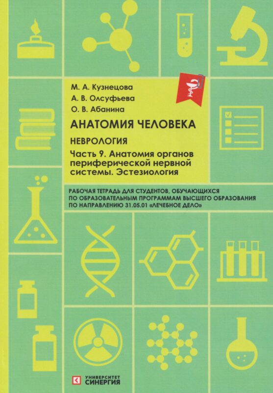 Анатомия человека: Неврология. Часть 9: Анатомия органов периферической нервной системы. Эстезиология: рабочая тетрадь