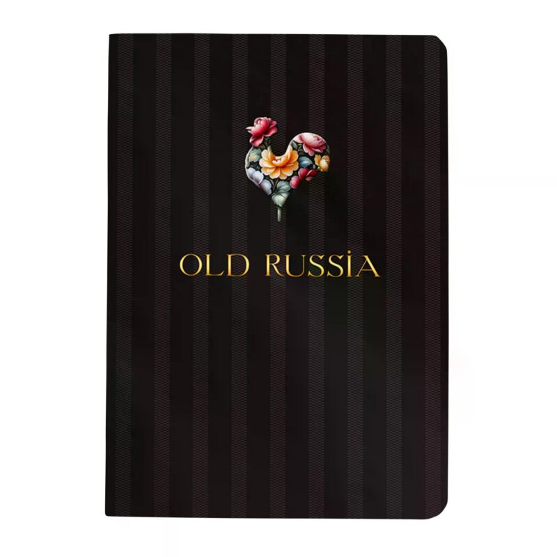 Тетрадь 48л кл. "OLD RUSSIA. Black" карт.обл., мат.ламинация, тиснение фольгой, скрепка