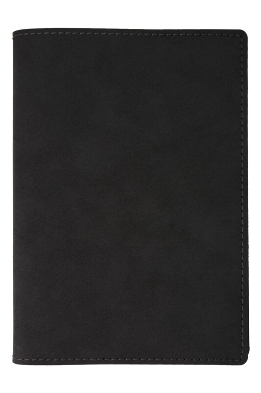 Книга для записей А5 112л нелин. "Portfolio" кож.зам., черная
