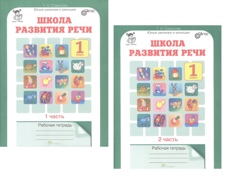 Школа развития речи. Р/т. 1 кл. КОМПЛЕКТ из 2-х тетрадей. (ФГОС)