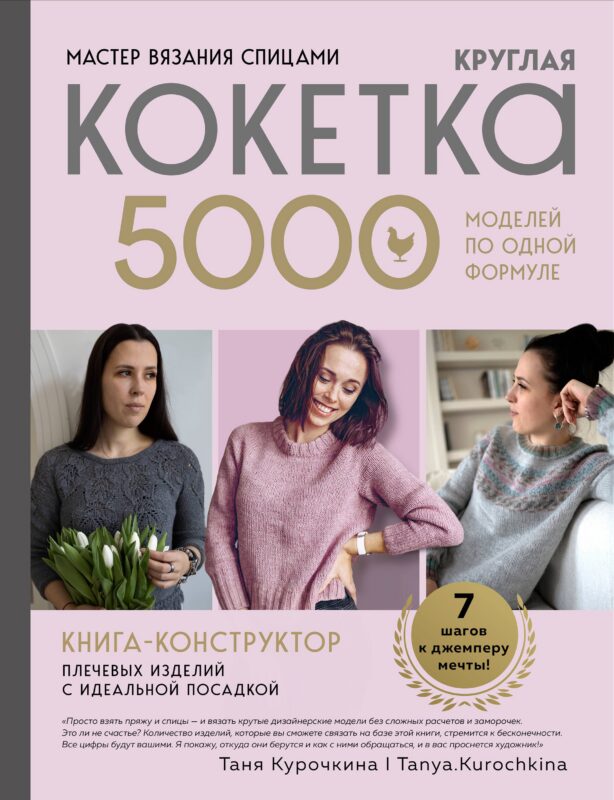 Мастер вязания спицами. Круглая КОКЕТКА. 5000 моделей по одной формуле. Книга конструктор плечевых изделий с идеальной посадкой
